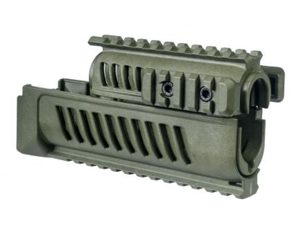 FAB Defense AK-47 Polymer Quad Rail Handguard, OD Green - FX-AK47G