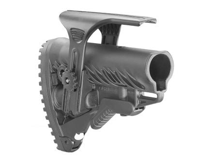 FAB Defense GLR-16 AR-15 Tactical Stock with Adjustable Cheek Rest, Black - FX-GLR16CP