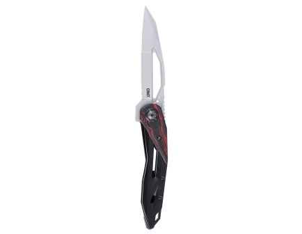 CRKT Nucleus Frame Lock Folding Knife Reverse Tanto, Black/Red