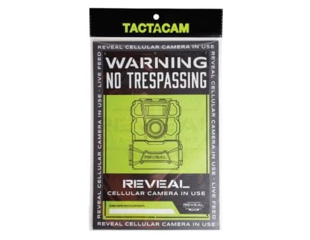 Tactacam Reveal No Trespassing Sign For Reveal Cellular Camera, Pack of 3