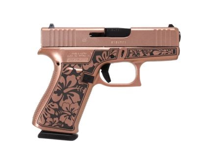 Glock G43 Gen 3 Subcompact 9mm 3.41" 6rds, Hibiscus Chimera