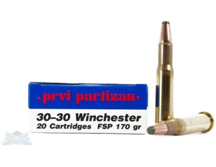 PRVI Partizan 30-30 Winchester 170gr FSP Ammunition 20rds - PP3.3