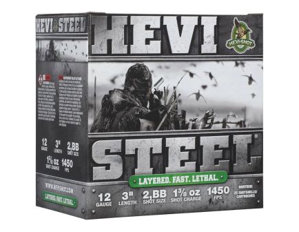 Hevi-shot Hevi-Steel 12 Gauge 3" #2/BB 1-3/8 Ounce 25rds