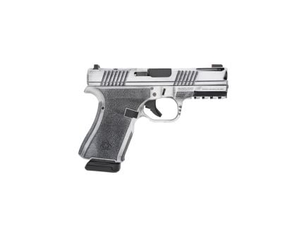 Black Rain Ordnance Frontline Plus Compact 9mm 3.75" 15rds, Bright White Battleworn