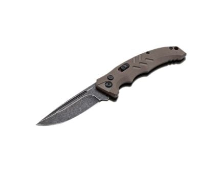 Boker Plus Intention II Auto/Folding Knife Drop Point, Coyote Brown