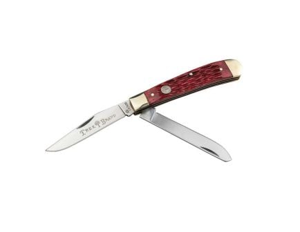 Boker Manufactory Traditional Series 2.0 Trapper Folding Knife Clip Point/Spey, Red