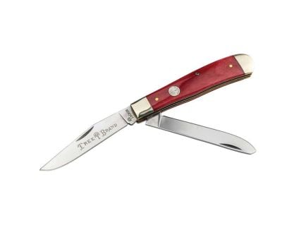 Boker Manufactory Traditional Series 2.0 Trapper Folding Knife Clip Point/Spey, Red