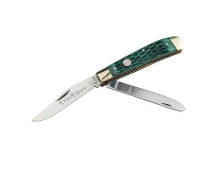 Boker Manufactory Traditional Series 2.0 Trapper Folding Knife Clip Point/Spey, Green