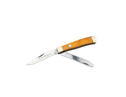 Boker Manufactory Traditional Series 2.0 Trapper Folding Knife Clip Point/Spey, Yellow
