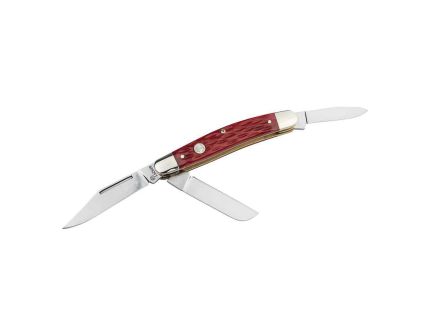 Boker Manufactory Traditional Series 2.0 Medium Stockman Folding Knife Clip Point/Sheepsfoot, Red