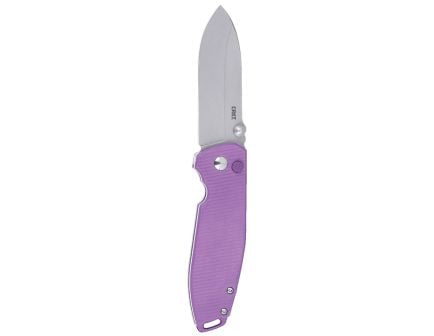 CRKT Squid XM Button Lock Folding Knife Drop Point, Violet