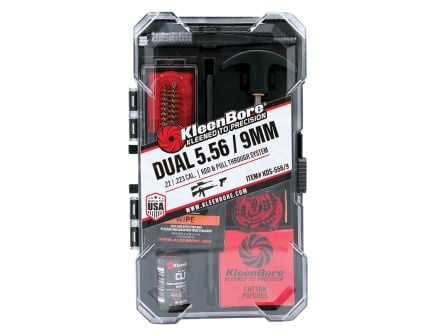 KleenBore 5.56x45mm/9mm Cleaning Rod and Pull-Through System Combination Kit