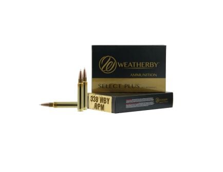 Weatherby Select Plus 338 Weatherby RPM 225 gr PT 20rds