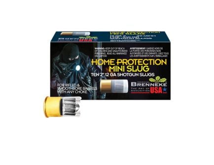 Brenneke Home Protection Mini Slug 12 Gauge Shotshell Slug, 395 gr 10rds
