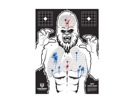 Triumph Systems Threat Down Yeti Reactive Splatter Range Target, Black/White