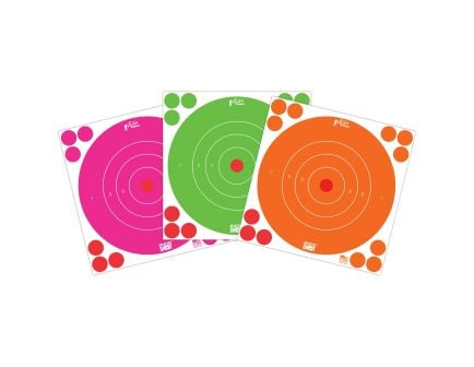 ProShot Splatter Shot Fluorescent Bullseye Combo, Bubble Gum Pink/Electric Green/Energy Orange