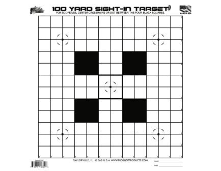 ProShot Sight-In Target, Black