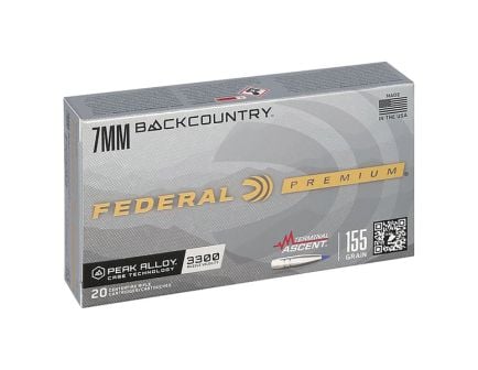 Federal Terminal Ascent 7mm Backcountry 155 gr PT 20rds