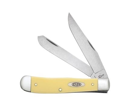 Case Trapper Folding Knife Clip Point/Spey, Yellow