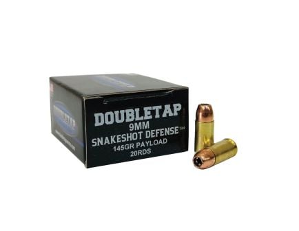 DoubleTap Ammunition SnakeShot Defense 9mm 145 gr JHP #9 20rds