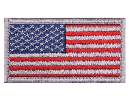 Rothco American Flag Patch - Hook Back, Red White Blue With White Border, Orientation Normal