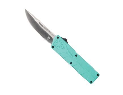 Cobra TEC Knives LLC Lightweight OTF Knife Drop Point, Teal