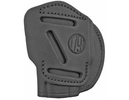 1791 2 Way Right Hand IWB Holster, Size 1 Stealth Black Leather - 2WH1SBLR