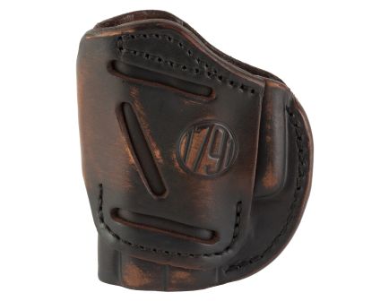1791 4 Way Size 2 IWB/OWB Holster, fits Sub-Compact Pistols Vintage Leather, Right Hand - 4WH2VTGR