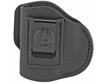 1791 4 Way Left Hand Belt Holster, Black Leather - 4WH4SBLL