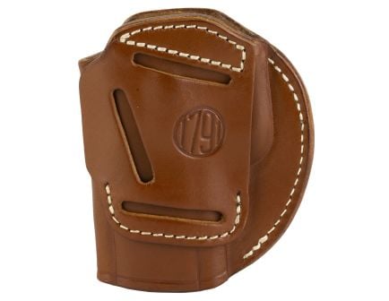 1791 4 Way Right Hand IWB/OWB Holster, Size 6 Brown Leather  - 4WH6CBRR