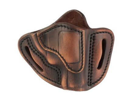 1791 Revolver, Size 1, OWB Belt Holster, fits J-Frame Sized Revolvers, Vintage Leather, Right Hand