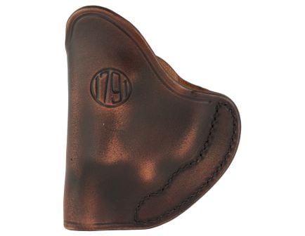 1791 Revolver Holster, Tuckable, IWB Size 1, Leather, Brown, Right Hand - RVHIWB1TVTGR
