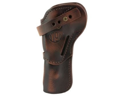 1791 Single Action Revolver Holster OWB, fits 5.5" Barrels and Shorter, Vintage Brown Leather