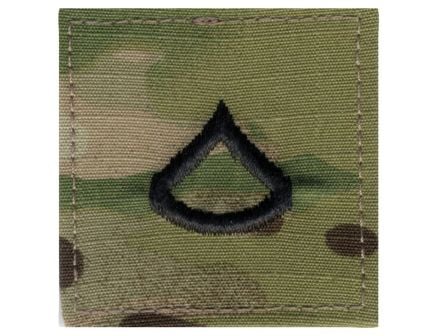 Rothco Official U.S. Made Embroidered Rank Insignia - Private 1St Class, Scorpion Ocp Camo