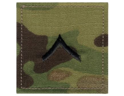 Rothco Official U.S. Made Embroidered Rank Insignia - Private, Scorpion Ocp Camo
