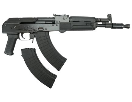 Pioneer Arms Hellpup 11.73" 7.62x39MM 30rd Pistol, Black polymer furniture and side mounted optic rail