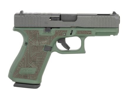 Glock G19 Gen5 MOS 4.02" 15rd Black/Green Cerakote Ported Pistol - UA195S204NCIRB