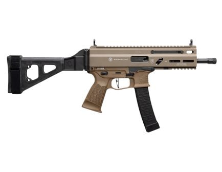 Grand Power SP9A1 8" 9mm Pistol w/ Brace, FDE