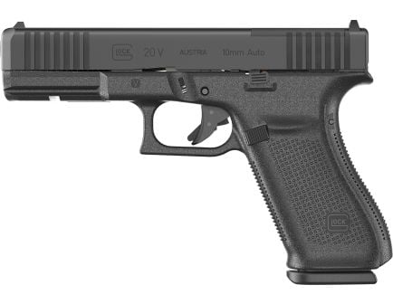Glock 20 V MOS 4.61" 10mm OR FS Rail (3) 15rd Pistol, Black - UV2050203MOS