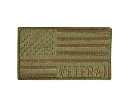 Rothco Veteran Us Flag Patch - Coyote Brown