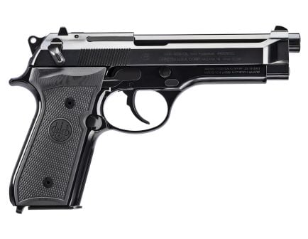 Beretta 92SB Repro 50th Anniversary 4.90" 9mm (2)15rd Pistol w/ G10 Grip and Engraved Slide, Blued/Black - J92SB15
