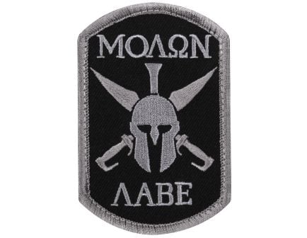 Rothco Molon Labe Spartan Morale Patch - Black