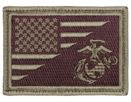 Rothco Us Flag - Usmc Eagle, Globe And Anchor Morale Patch, Coyote Brown