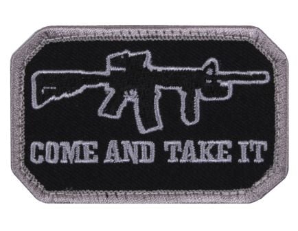 Rothco Come And Take It Morale Patch Black