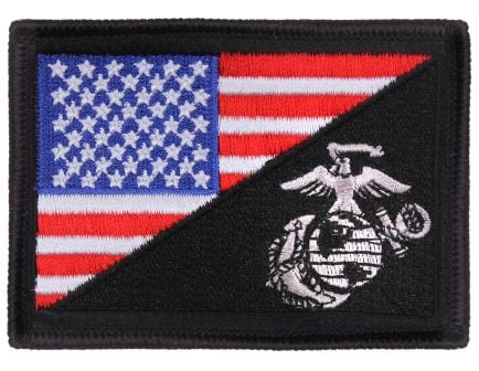 Rothco Us Flag - Usmc Eagle, Globe And Anchor Morale Patch, Red - White - Blue