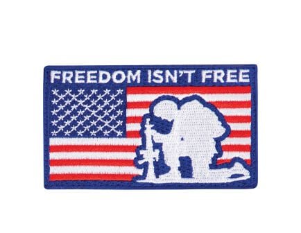 Rothco Freedom Isnt Free Patch With Hook Back