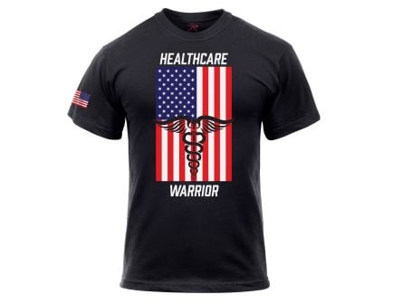 Rothco Healthcare Warrior US Flag T-Shirt - Black