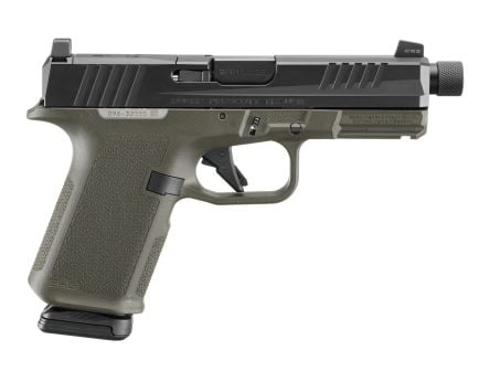 Ruger RXM 4.5" TB 9mm (2)15rd Handgun, ODG Poly Frame w/ Front Night Sight - 19436