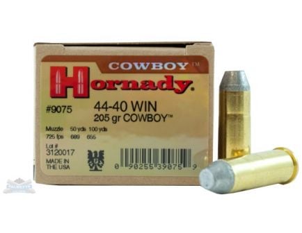 Hornady 44-40 Winchester 205gr Cowboy Custom Pistol Ammunition 20rds - 9075
