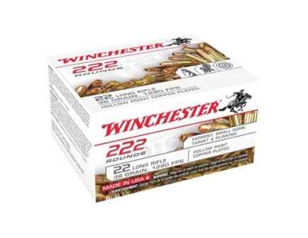 Winchester Ammunition .22LR 36 gr PHP 222rds - 22LR222TA